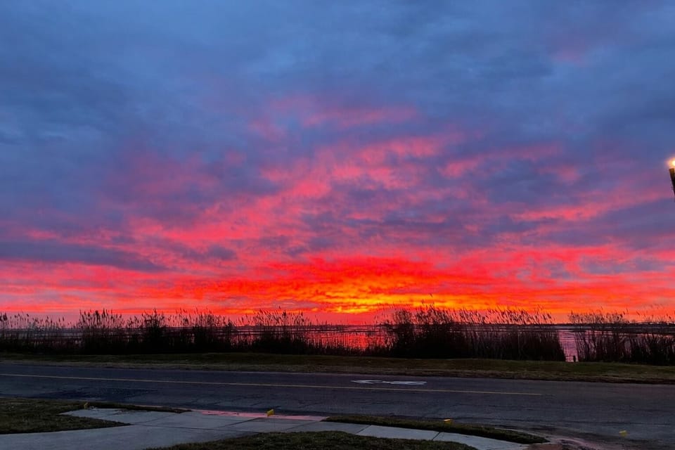 Unreal sunsets over the bay 