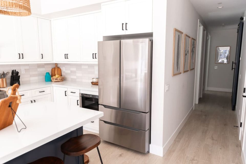 Fully stocked modern kitchen