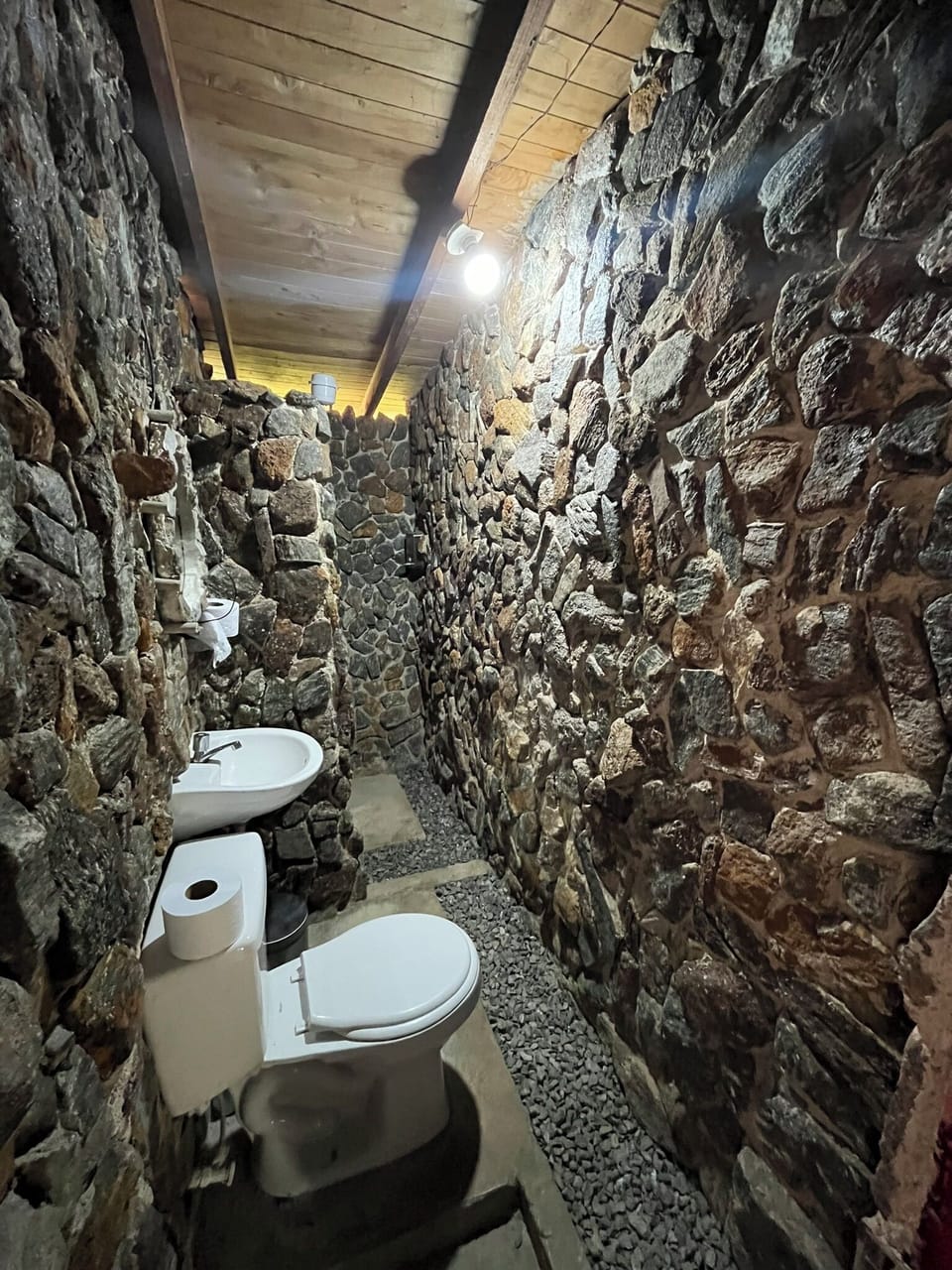 Panoramic Cabin | Bathroom | Bathrobes, slippers, towels, soap