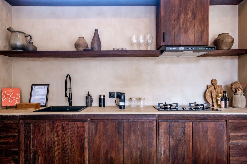 Luxury Villa, 2 Bedrooms, Patio, Pool View | Private kitchen | Toaster, highchair