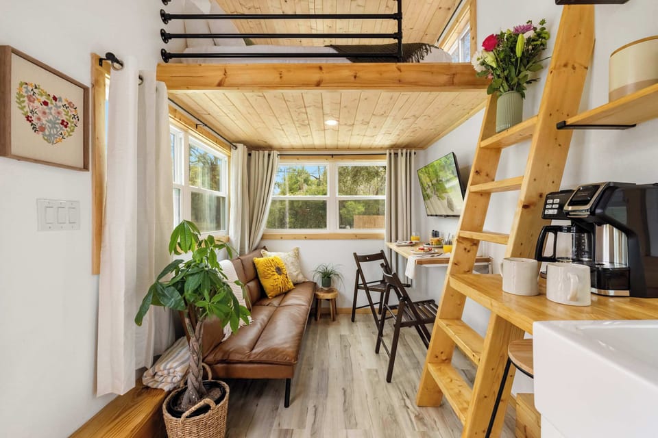 Inviting and airy small-space living