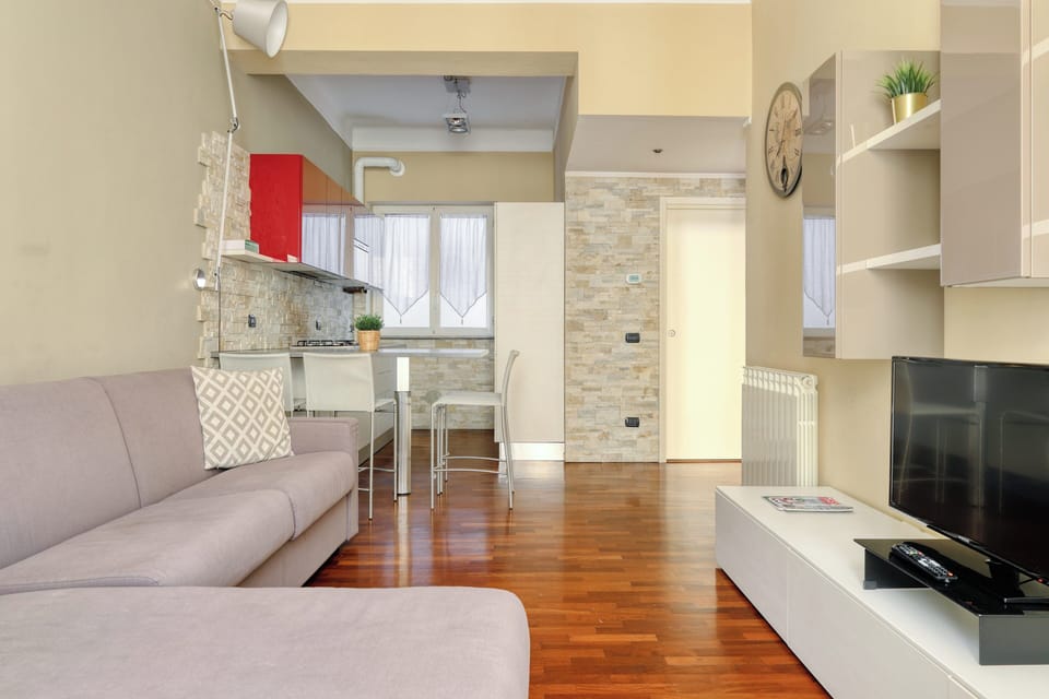 Apartment, 1 Double Bed with Sofa bed, Balcony | Living area | 43-inch Smart TV with digital channels