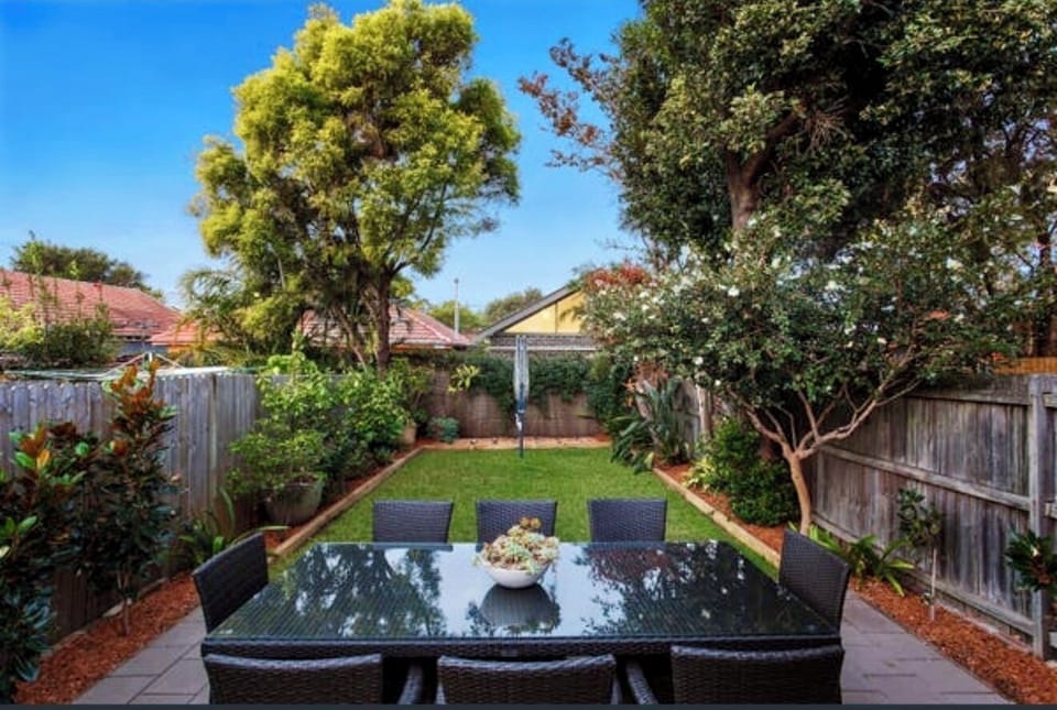 Back garden and patio