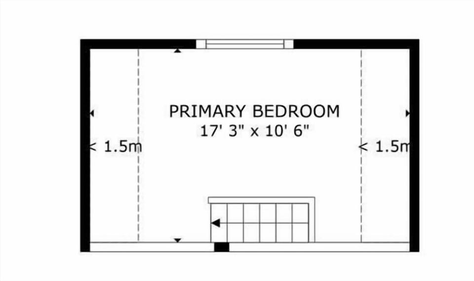 House, 1 Double Bed (Pond View Cabin) | Floor plan