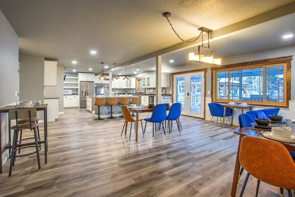 Shared dining area in main house