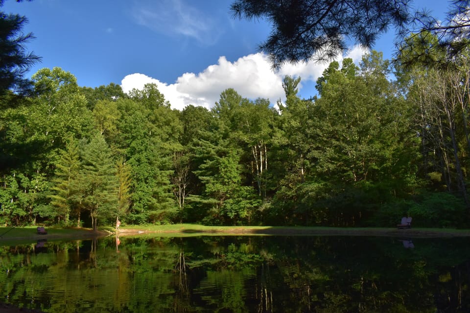 Hike to our fishing pond 