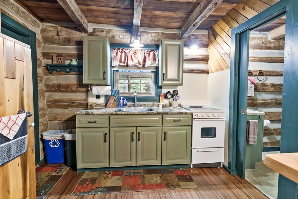 Fully stocked kitchen