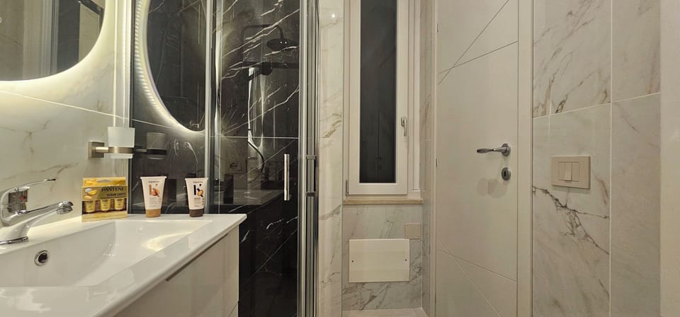 Hair dryer, slippers, bidet, towels