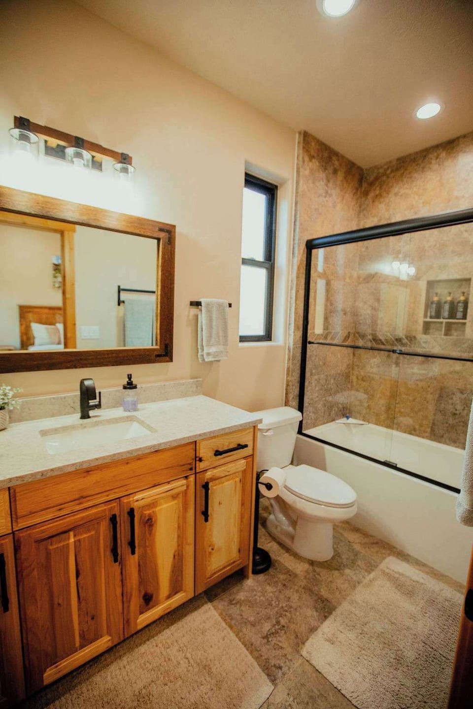 Casa Vermillion Bedroom 2 has an ensuite bathroom with a tub/shower combo