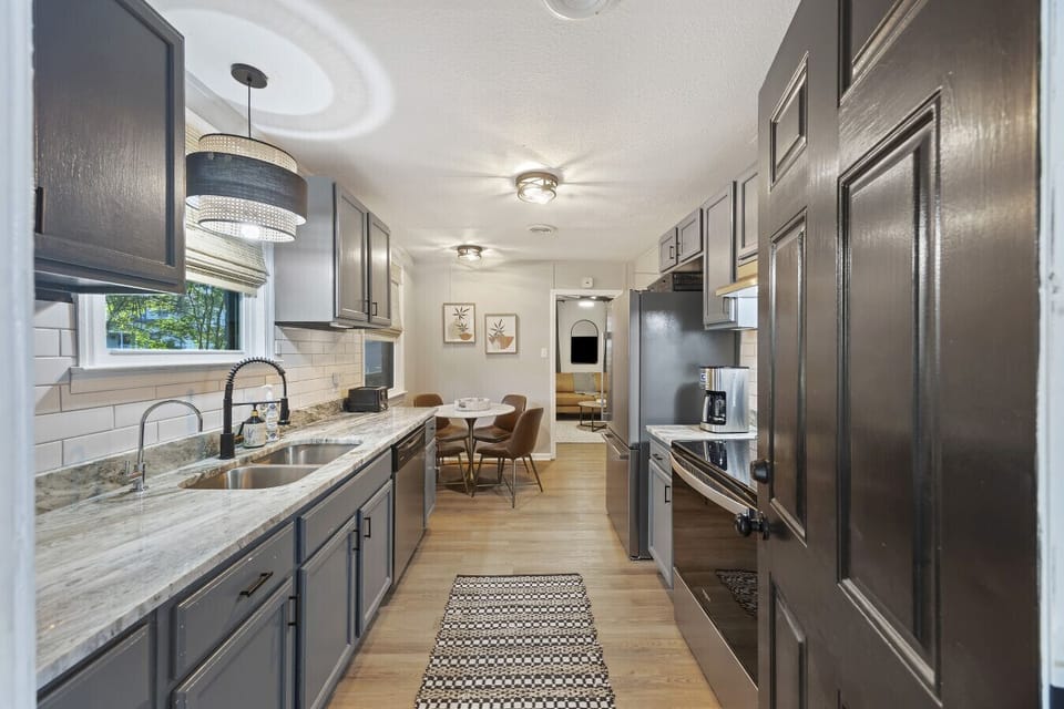 Large fully stocked kitchen