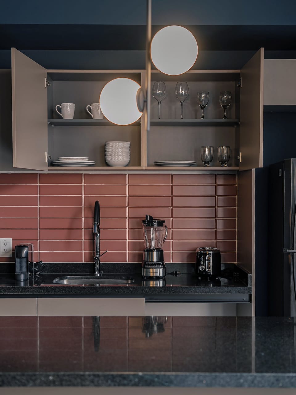 Luxury Apartment, Balcony, City View | Private kitchen | Espresso maker, coffee/tea maker, electric kettle, toaster