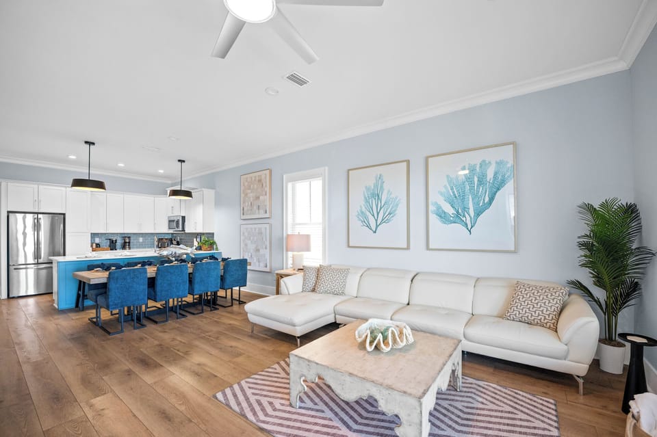 Incredibly spacious balcony w/ a fireplace