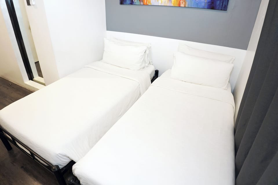 Blackout drapes, iron/ironing board, free WiFi