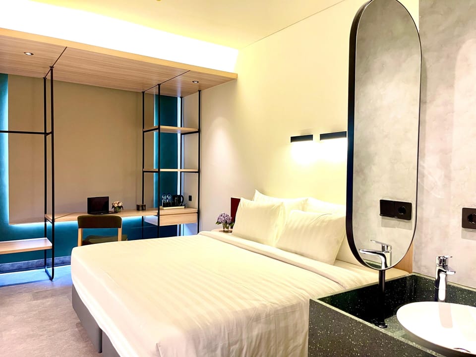 Standard Double Room, City View | Laptop workspace, free WiFi