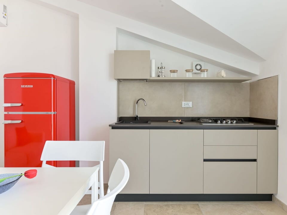 Kitchen, Major Appliance, Kitchen Appliance, Interior Design, Countertop, Cabinetry, Furniture, Flooring, Kitchen Stove, Home
