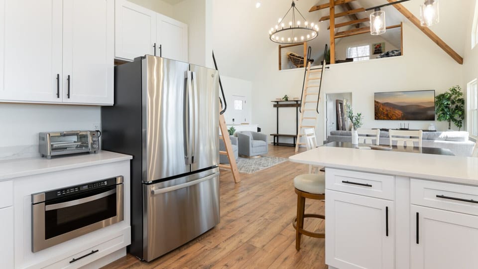 Modern appliances in a fully functional kitchen