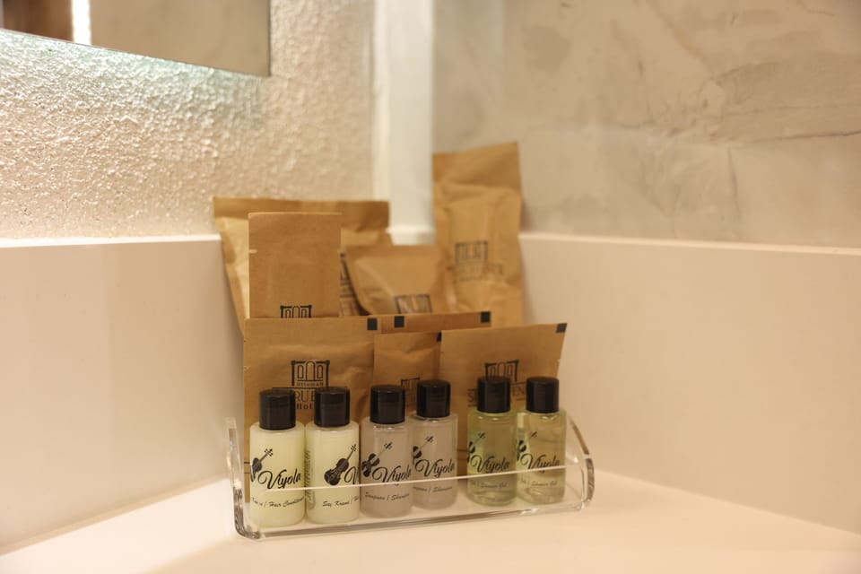 Standard Double Room, City View | Bathroom | Free toiletries, hair dryer, bathrobes, slippers