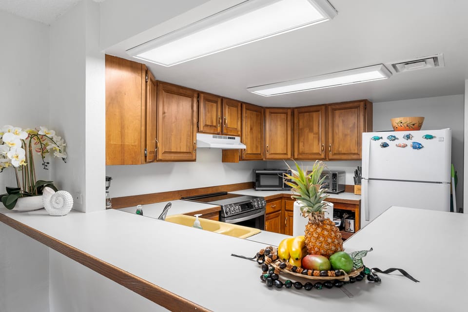 Ample counter space