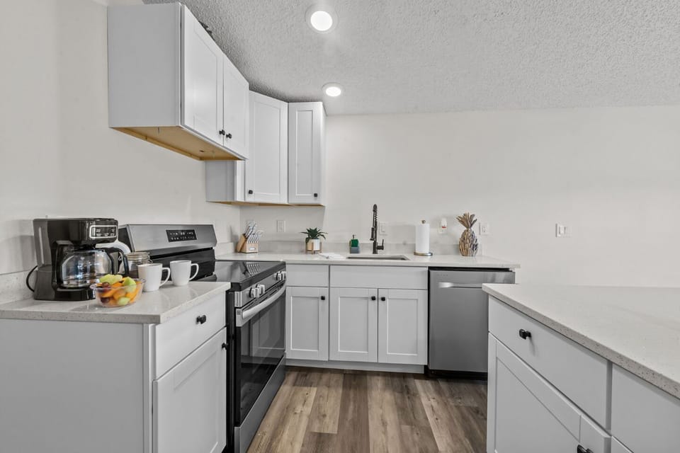 Enjoy culinary adventures in this bright, inviting kitchen with island seating!