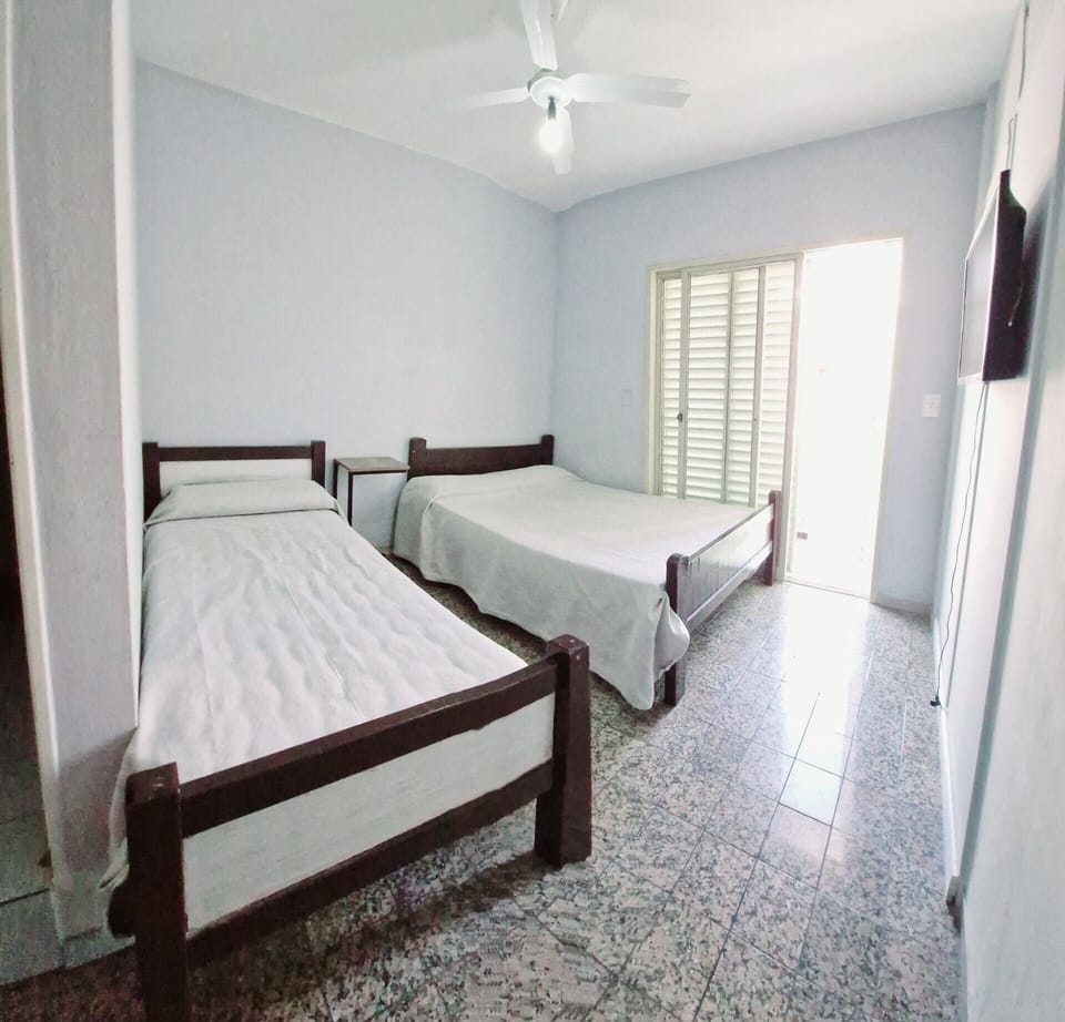 Panoramic Triple Room, Mixed Dorm, Balcony, City View | Free WiFi, bed sheets
