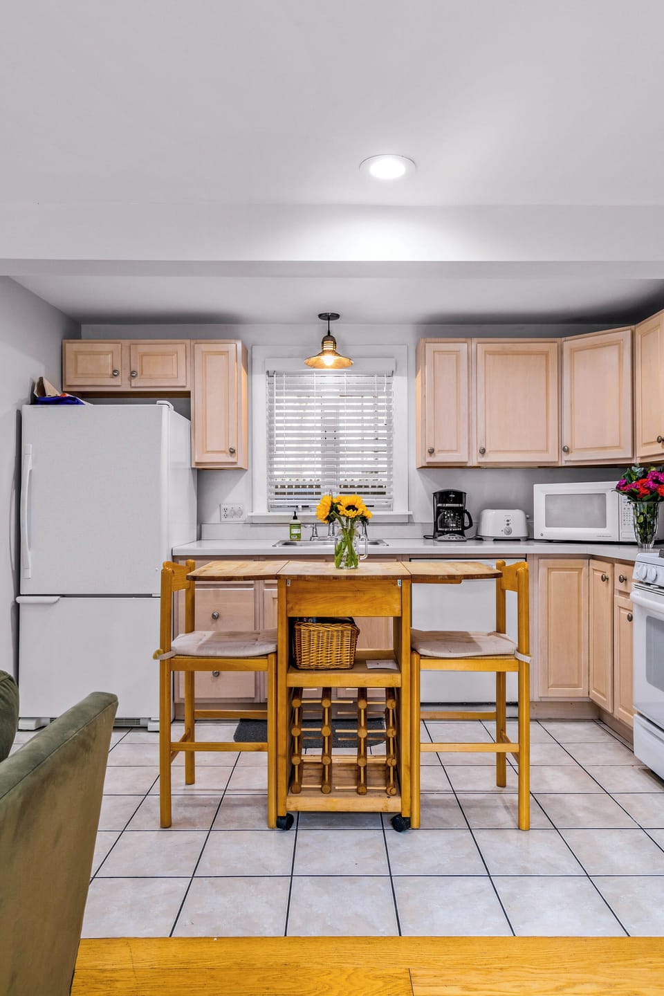 Feel at home in the well-appointed kitchen.