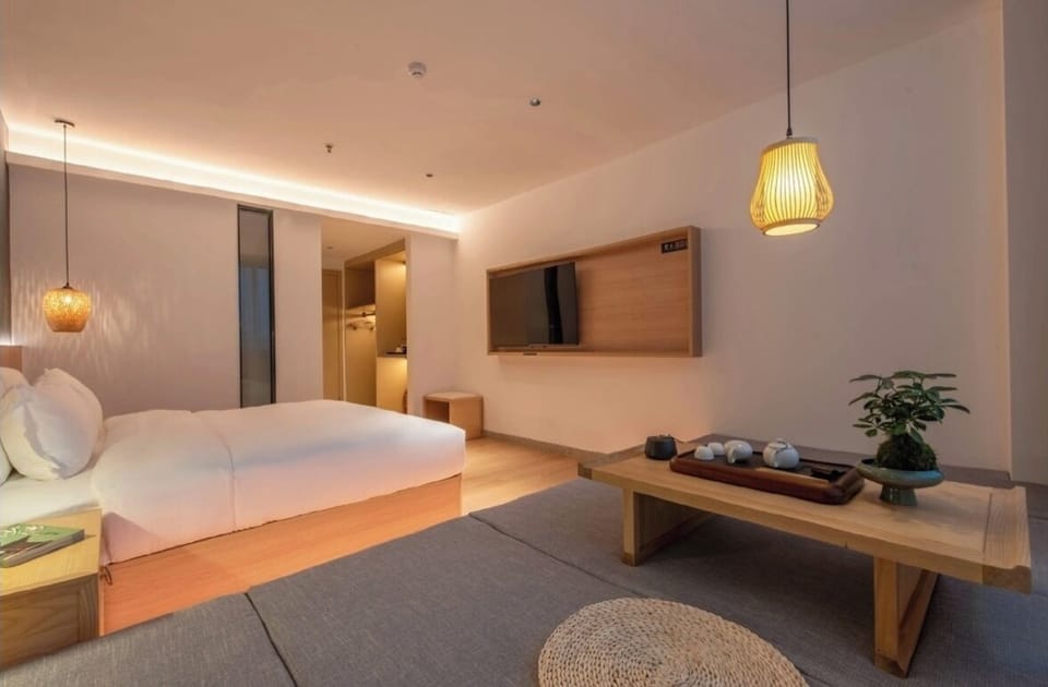 Room, Japanese Futon | Desk, laptop workspace, blackout drapes, soundproofing