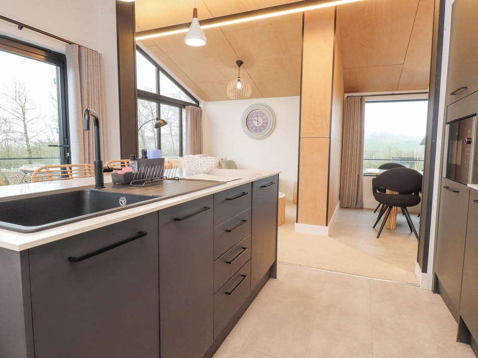 Fridge, dishwasher, electric kettle, toaster