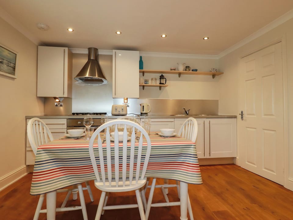 Fridge, dishwasher, electric kettle, toaster