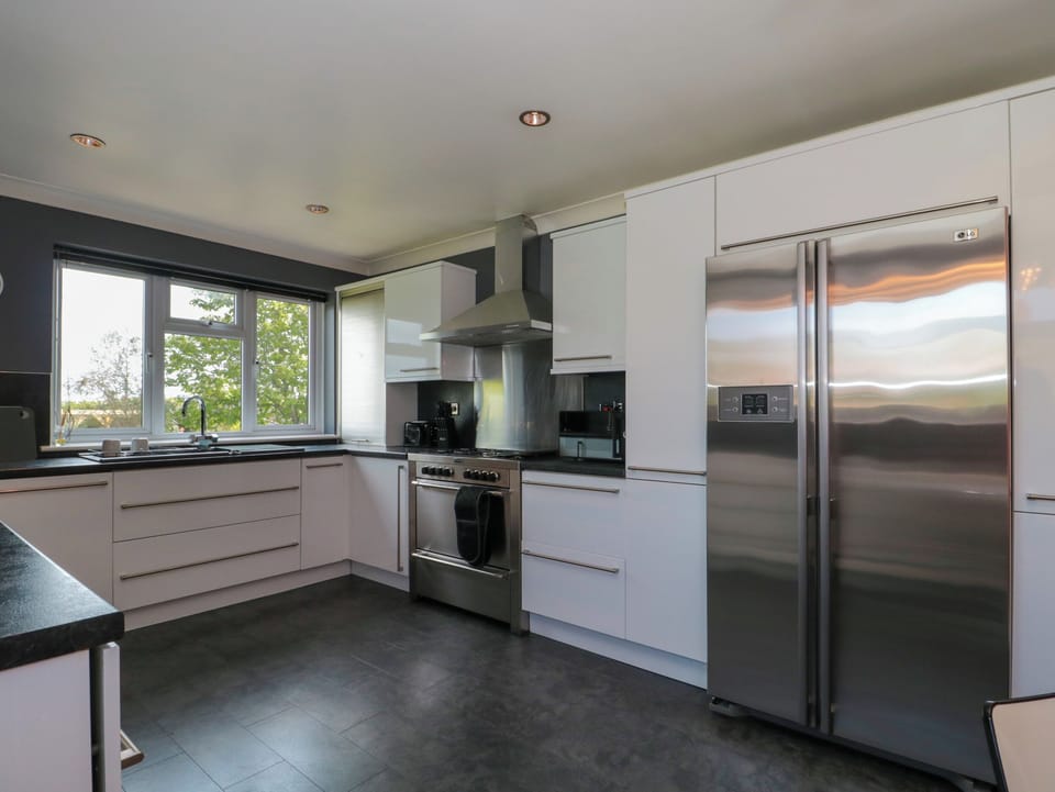 Fridge, dishwasher, electric kettle, toaster