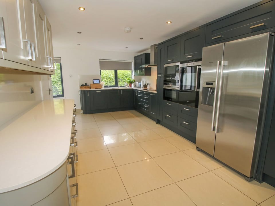 Fridge, dishwasher, electric kettle, toaster