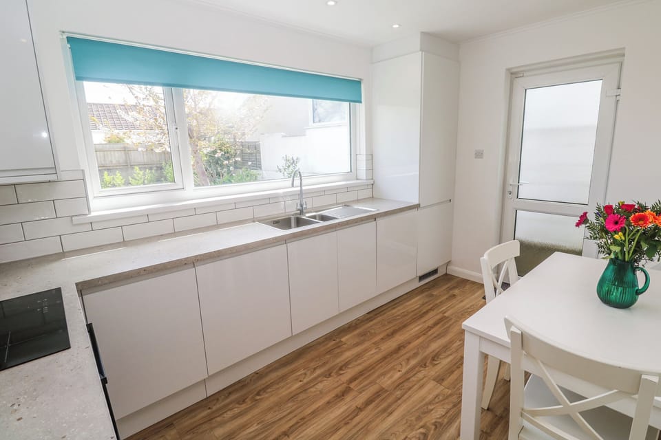 Fridge, dishwasher, electric kettle, toaster