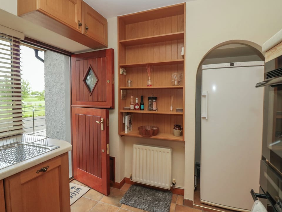 Fridge, dishwasher, electric kettle, toaster