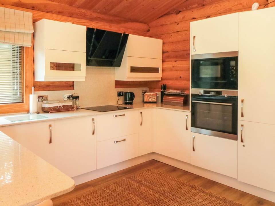 Fridge, dishwasher, electric kettle, toaster