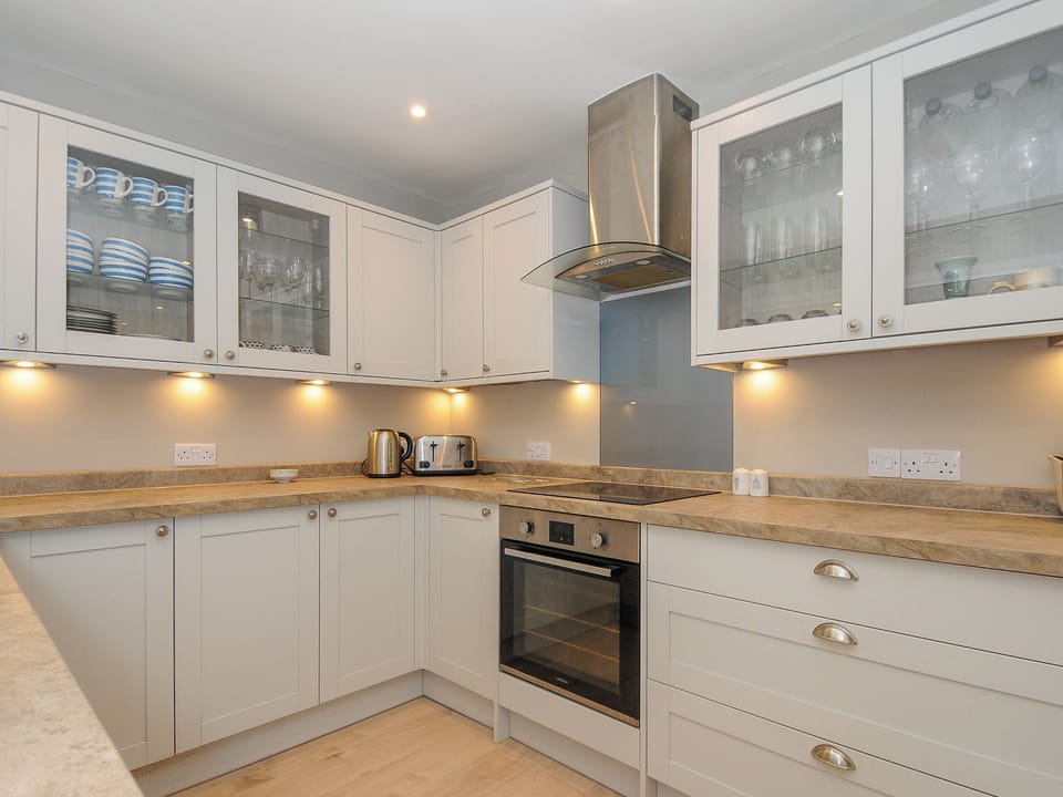 Fridge, dishwasher, electric kettle, toaster