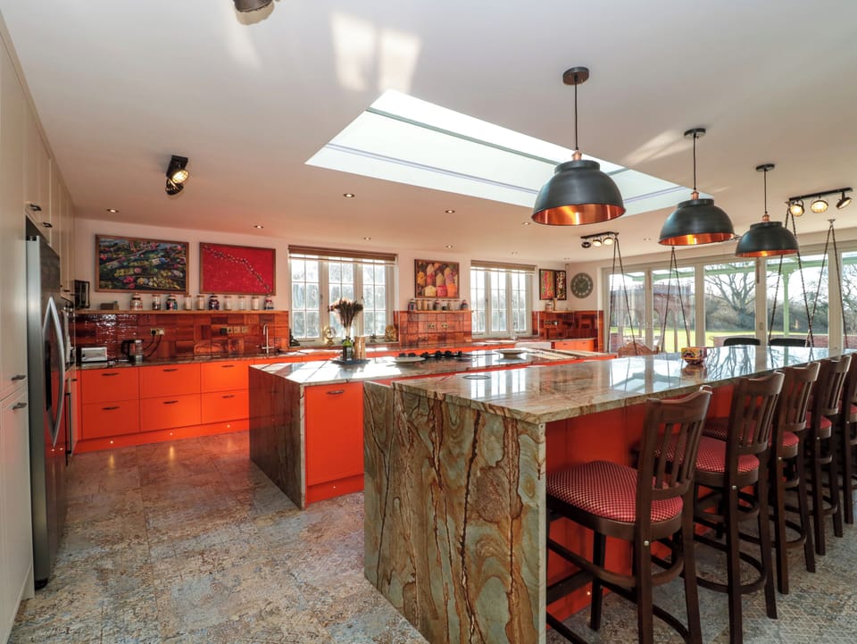 Fridge, dishwasher, electric kettle, toaster