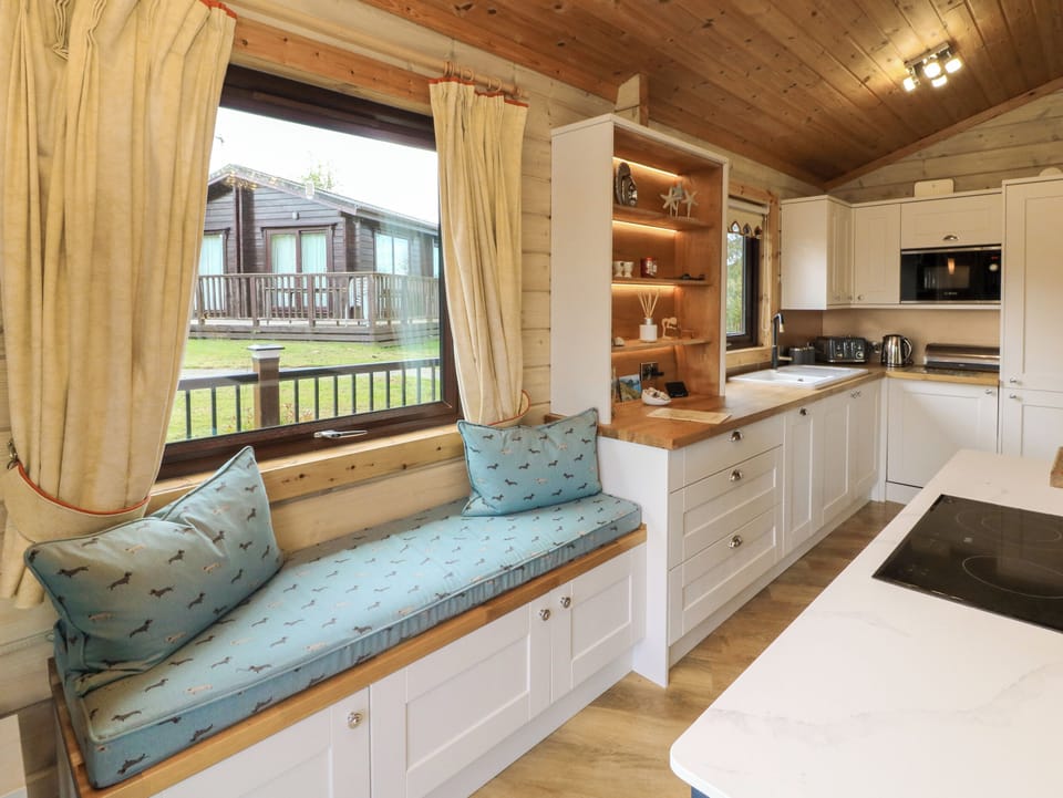 Fridge, dishwasher, electric kettle, toaster