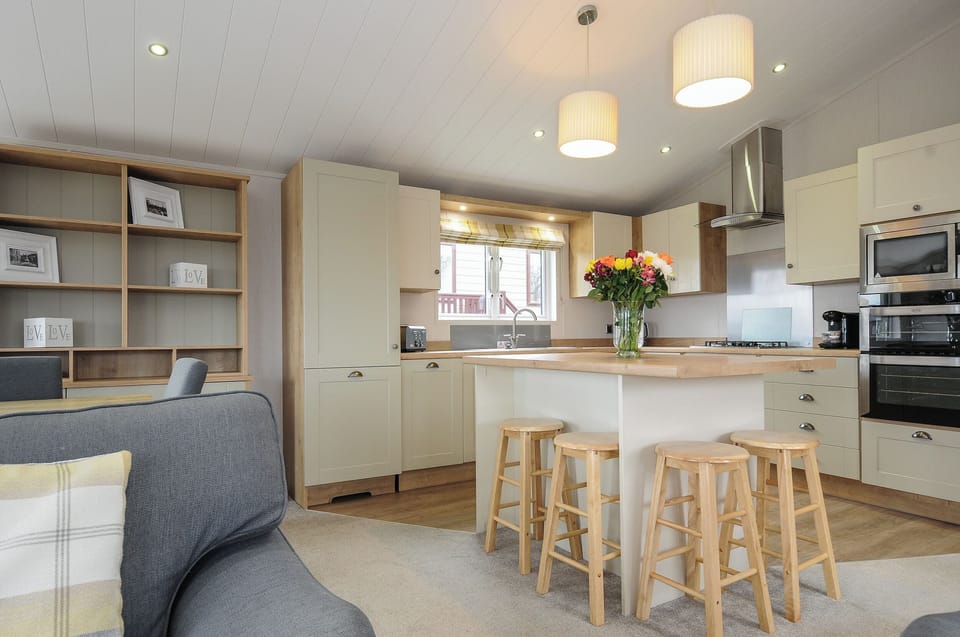 Fridge, dishwasher, electric kettle, toaster