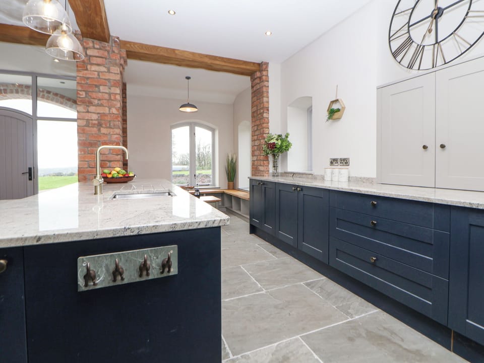 Fridge, dishwasher, electric kettle, toaster