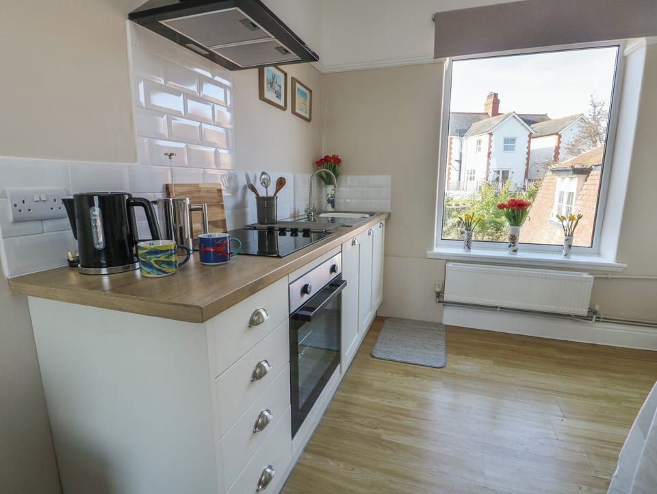 Fridge, dishwasher, electric kettle, toaster