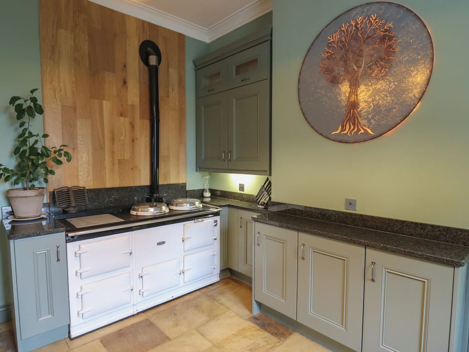 Fridge, dishwasher, electric kettle, toaster
