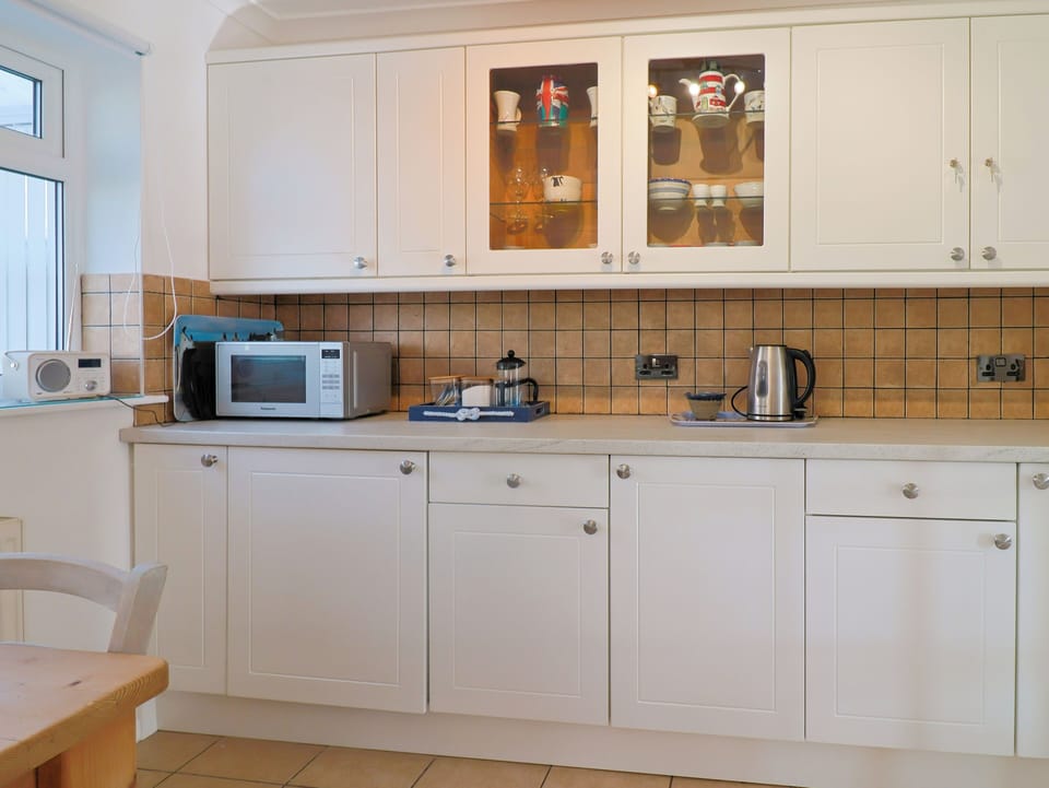 Fridge, dishwasher, electric kettle, toaster