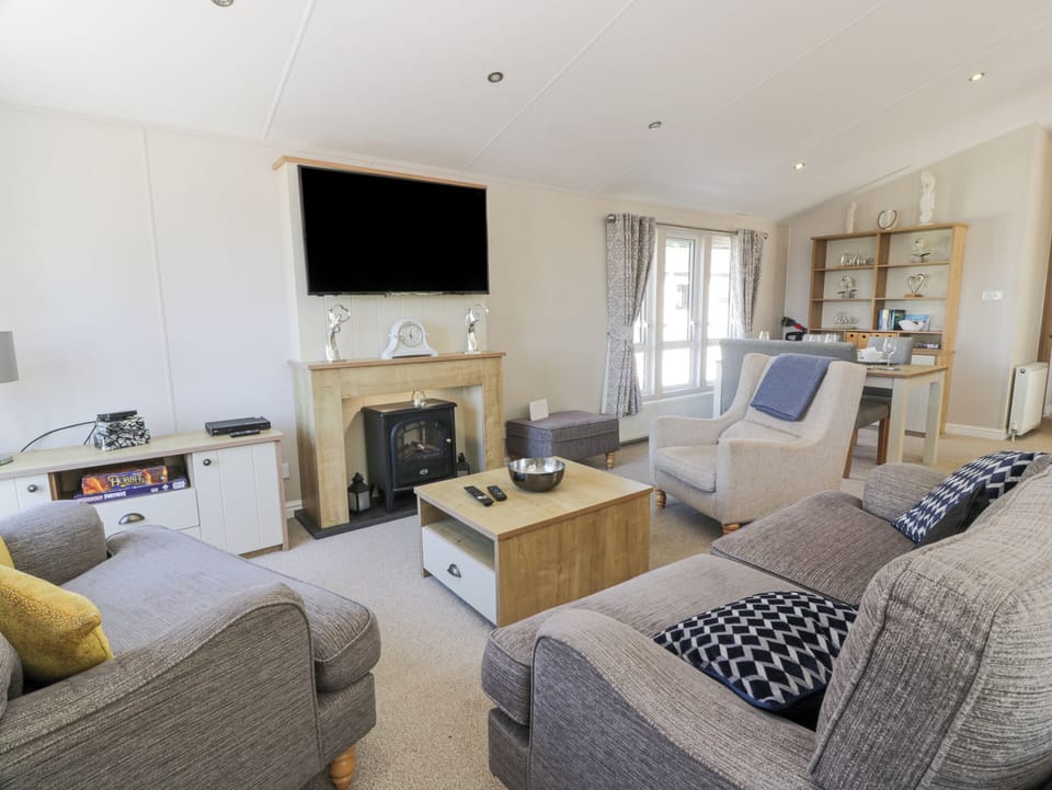 Fireplace, DVD player