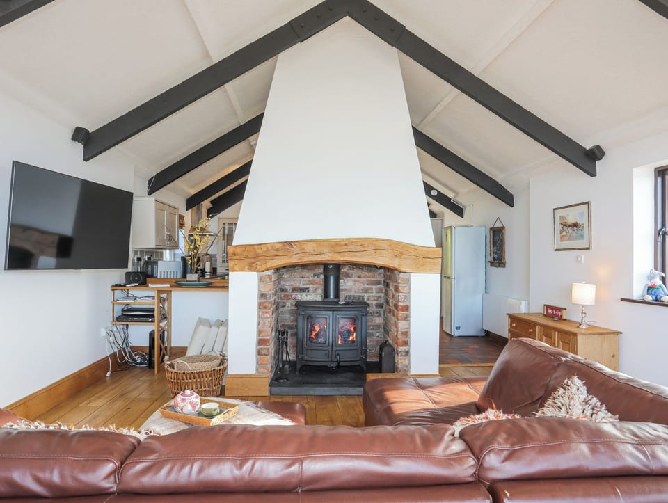 Fireplace, DVD player