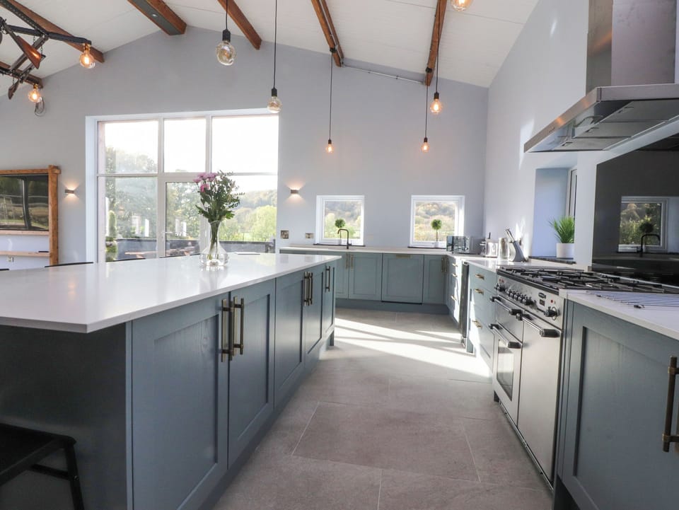 Fridge, dishwasher, electric kettle, toaster