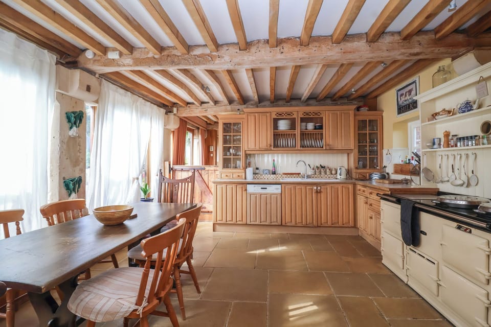 Fridge, dishwasher, electric kettle, toaster