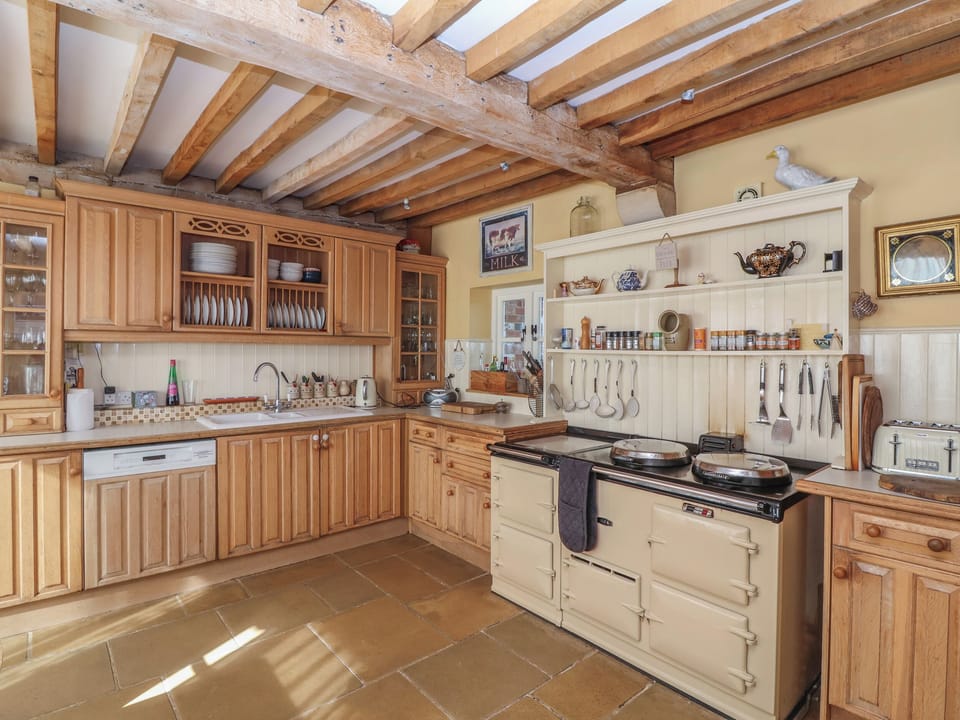 Fridge, dishwasher, electric kettle, toaster