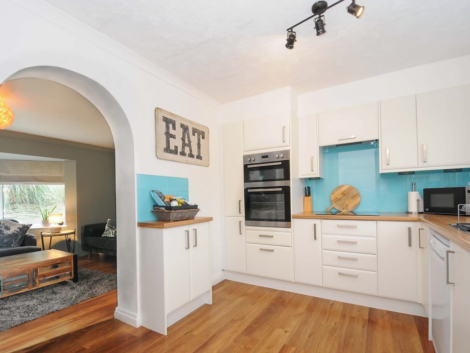 Fridge, dishwasher, electric kettle, toaster