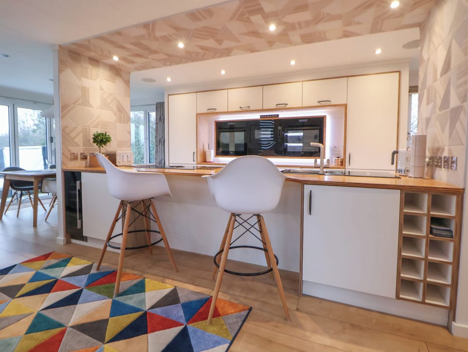Fridge, dishwasher, electric kettle, toaster