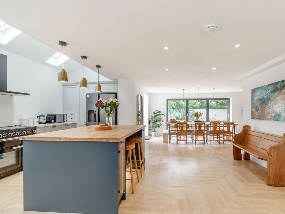 Fridge, dishwasher, electric kettle, toaster