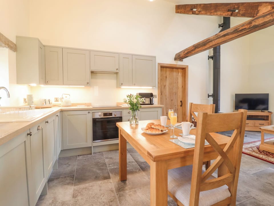 Fridge, dishwasher, electric kettle, toaster